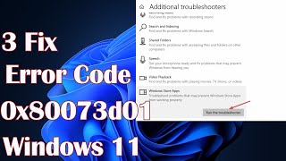 Error Code 0x80073d01 in Windows 11  3 Fix [upl. by Naras498]