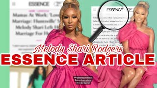 MELODY SHARI ESSENCE MAGAZINE ARTICLE [upl. by Nawiat]