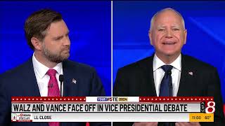 Vance and Walz face off in vice presidential debate [upl. by Dalenna109]