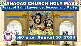 CATHOLIC MASS OUR LADY OF MANAOAG CHURCH LIVE MASS TODAY Aug 10 2024 541am Holy Rosary [upl. by Sidon]