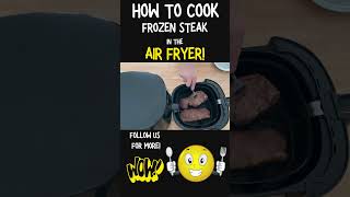 Air Fryer Frozen Steak shorts [upl. by Lleinnad]