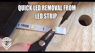 Quick LED removal from strip using Soldering Iron [upl. by Sac357]