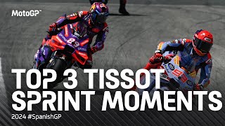 Top 3 TissotSprint Moments 🤯  2024 SpanishGP [upl. by Aihtyc]