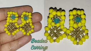 Trending earrings making at home Simple and beautiful earrings [upl. by Eniawd]