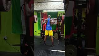 Backsquat 120kg recorded at House Of Athletes Lagos gym crossfit weighttraining iamjohnanene [upl. by Ellecrag727]