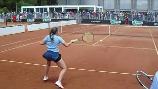 Jelena Ostapenko Practice  Rome 2018  Court Level [upl. by Enairda824]