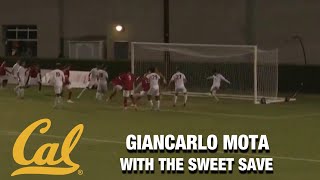 Cal Goalkeeper Giancarlo Motas Incredible Save [upl. by Xirtaeb]