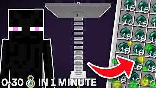 Minecraft Enderman XP Farm 121  BEST DESIGN [upl. by Thirzi474]