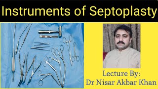 Instruments of septoplasty  septoplasty [upl. by Rekcut498]