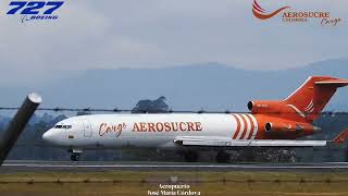 El bullas en acción Boeing 727 listo para despegar aerosucre b727 boeing boeing727 [upl. by Mayap]