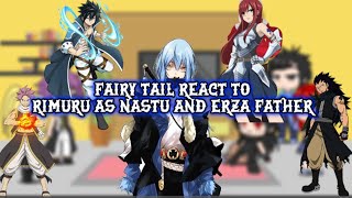 Fairy tale react to rimuru as nastu and erza fatheraugacha club ship rimuru x velgrynd [upl. by Annaeerb]