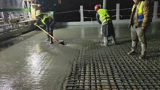 uhpc ultrahigh performance concrete UHPC is used on highway bridge bridge pavement [upl. by Eillen]