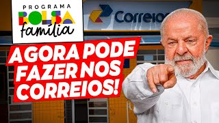 Beneficiários do Bolsa Familia Agora você pode fazer nos correios [upl. by Amlas]