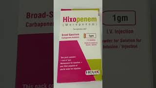 Hixopenem Inj Uses in Urdu Hixopenem 1g Injection Uses Meropenem Injection [upl. by Dnartreb]