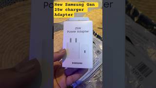 Samsung gan charger adapter 25w Samsung charger smartphone viralvideo unboxing youtubeshorts [upl. by Schoof]