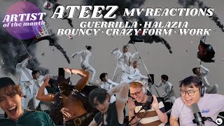 ATEEZ MV Reactions Guerrilla Halazia BOUNCY Crazy Form Work  BeLoved of the Month [upl. by Dola]