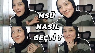 MSÜ NASIL GEÇTİ   MSÜ GÜNÜ [upl. by Einahpets]