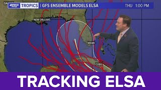 Thursday Night Update Tropical Storm Elsa moves fast models vary [upl. by Nylrehs356]