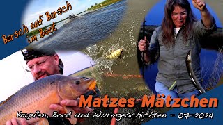 Matze Koch Karpfen Boot und Wurmgeschichten  Matzes Mätzchen 072024 [upl. by Filberto140]