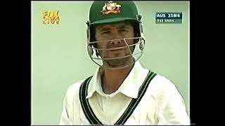 Ricky Ponting vs Ambrose amp Walsh 3rd test Barbados 1999 104 glorious runs [upl. by Bogey]