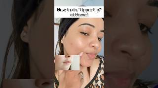 How to do “Upper Lip” at home Upper Lip with threading threading shorts skincare youtubeshorts [upl. by Marvella]