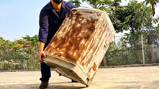 Talented Mechanic Back to LIFE An Old Washing Machine From A Pile Of Scrap  Full Restoration [upl. by Aerbua875]