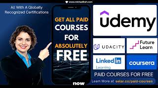 How to Get Free Courses with Certificates  Udemy Coursera LinkedIn amp Top Universities [upl. by Gadmon]