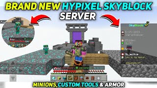 Brand New Hypixel Skyblock Server Released For Minecraft Pe [upl. by Eimak]