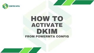 How to Activate DKIM from powerMTA config [upl. by Retse611]