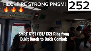 415 Sole PMSM KHI on NSL Beautiful sound SMRT C151 131132 Bukit Batok to Bukit Gombak [upl. by August884]