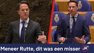 Eerdmans vs Rutte over AOW en minimumloon  Debat regeringsverklaring [upl. by Latsyek]