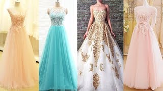 LATEST INDIAN GOWN DRESS DESIGNS  Beautiful Evening Gown Designs  Ball Long Gown Wedding Dresses [upl. by Inus]