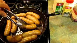 Preparing Italian Sausage for the Sunday Gravy [upl. by Yeleek744]