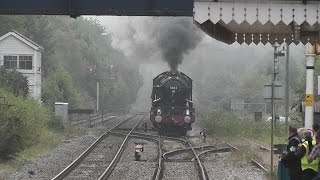 5043 roaring through The Welsh Marches at Abergavenny 20092014 [upl. by Yrrak]