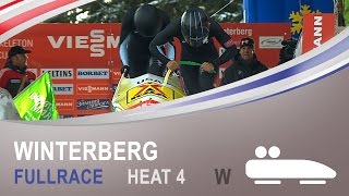 Winterberg  Womens Bobsleigh Heat 4 World Championships 2015  FIBT Official [upl. by Viglione]