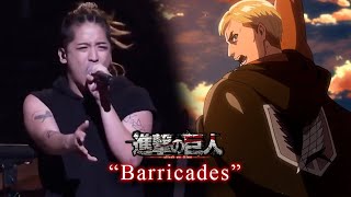 Shingeki no kyojin  Barricades Concierto en vivo  AMV [upl. by Grane602]