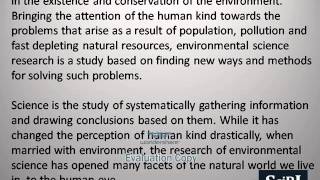 What is The Importance of Research in Environmental Science [upl. by Osugi]