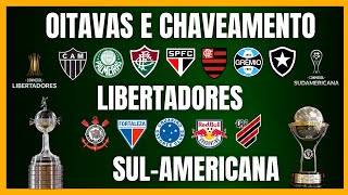 LIBERTADORES e SULA  OITAVAS E CHAVEAMENTO [upl. by Glialentn]