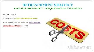 16  Retrenchment Strategy  Turnaround Strategy [upl. by Cyndia906]