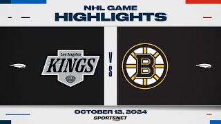 NHL Highlights  Kings vs Bruins  October 12 2024 [upl. by Aretta]