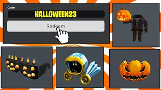 4 CODES ALL WORKING PROMO CODES ON ROBLOX IN OCTOBER 2023 FREE ITEMS [upl. by Quinton174]