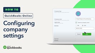 How to set up your company settings in QuickBooks Online [upl. by Zalea]