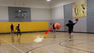 Exploding Basketball Prank in Public [upl. by Kellina]