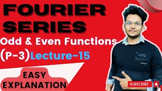 Fourier Series  Odd and Even functions  L15  Numerical 2  Most Important Problem [upl. by Anirad]