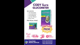 CodySure Glucometer Free Strips [upl. by Efal]