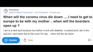 Yahoo Answers misspellings  Coronavirus [upl. by Idalia]