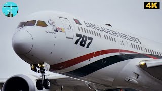 Biman Bangladesh Airlines Boeing 787 Dreamliner Close up in 4K [upl. by Nauaj]