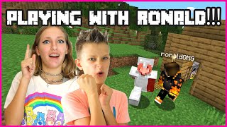 PLAYING MINECRAFT WITH RONALDOMG [upl. by Binah]