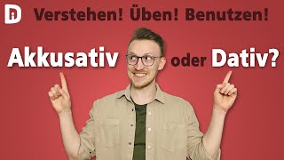 Akkusativ und Dativ  Super Erklärung amp Übung  Tipps zum Deutsch lernen A1 A2 B1 [upl. by Thompson]