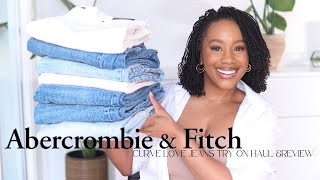 ABERCROMBIE CURVE JEANS TRY ON HAUL amp REVIEW  IS IT WORTH THE HYPE  SIZING FIT QUALITY amp MORE [upl. by Harlene]